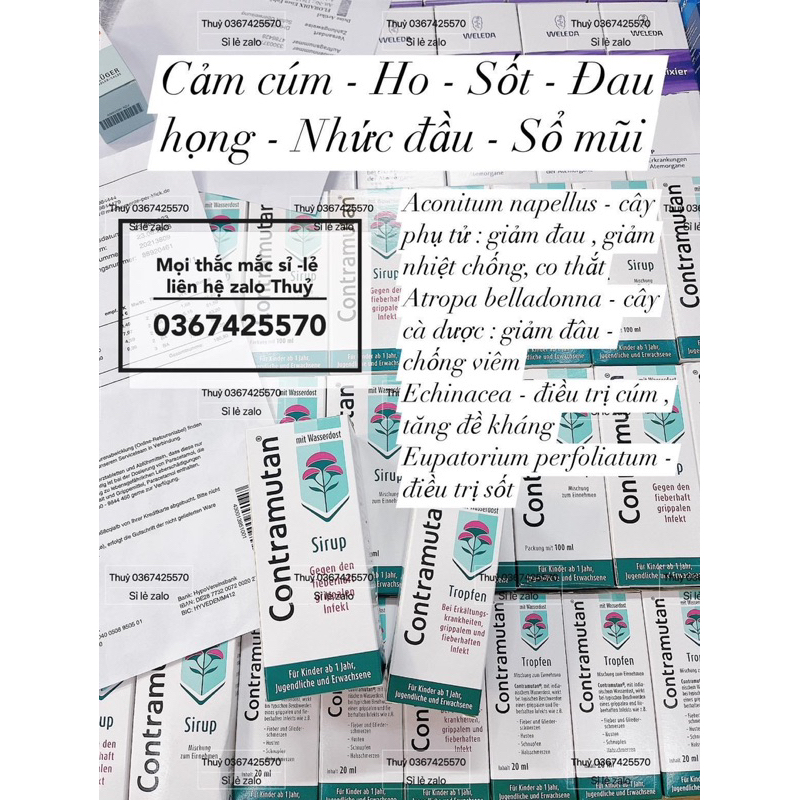 Tinh chất - Siro Contramutan N của Đức cho bé trên 1 tuổi