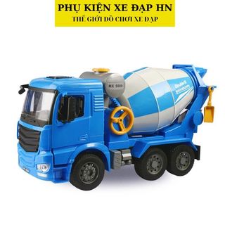 Xe trộn bê tông đồ chơi mô hình E228 mô hình xe bê tông đồ chơi cho bé