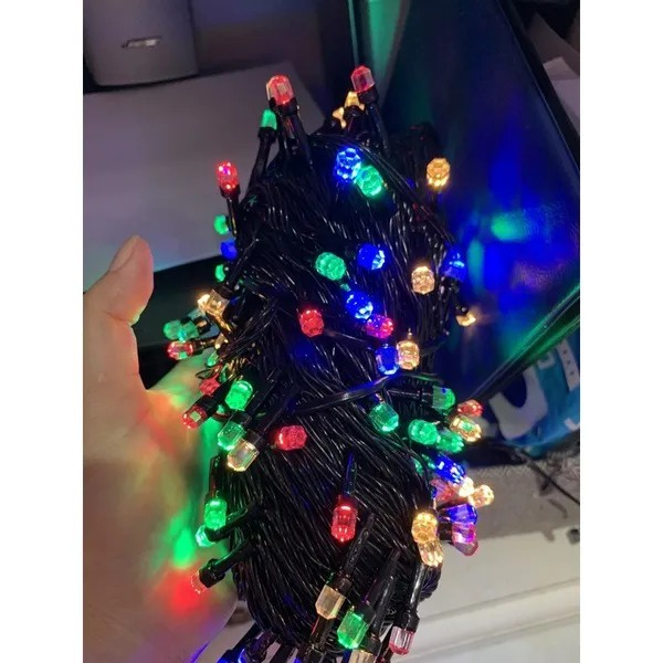 Bộ đèn LED nháy kim cương, 40M dây đèn nháy nhiều màu sắc trang trí nhà cửa, tiểu cảnh
