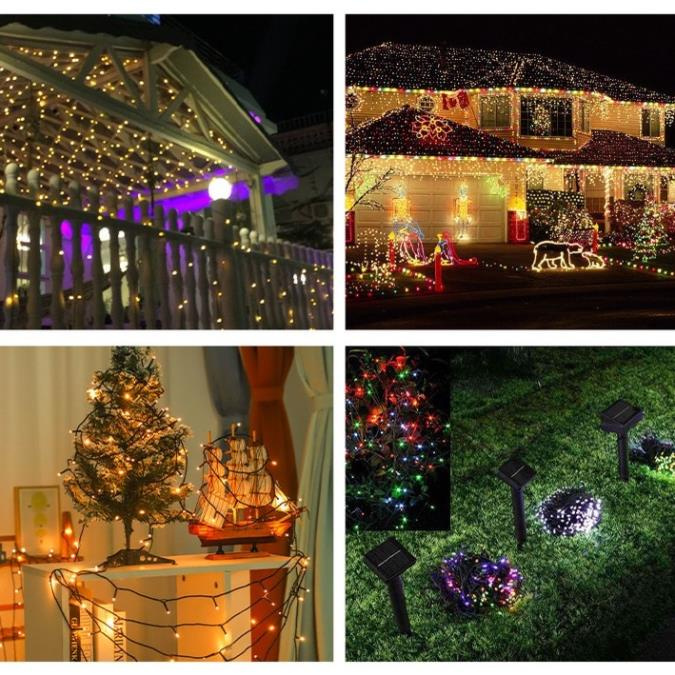 Bộ đèn LED nháy kim cương, 40M dây đèn nháy nhiều màu sắc trang trí nhà cửa, tiểu cảnh