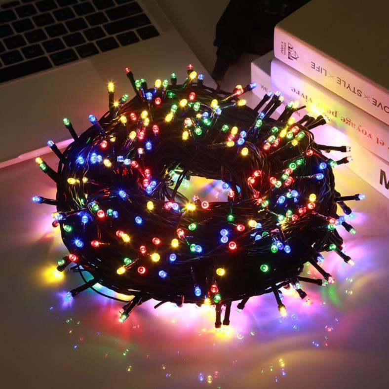 Bộ đèn LED nháy kim cương, 40M dây đèn nháy nhiều màu sắc trang trí nhà cửa, tiểu cảnh