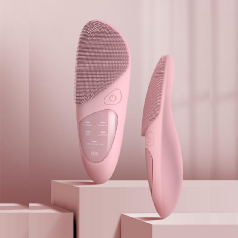 Máy rửa mặt silicon cầm tay đa năng 5 cấp độ, massage mắt giảm nếp nhăn