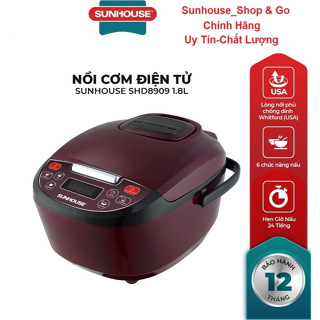 Nồi cơm điện tử Sunhouse SHD8909, 1.8L, BH chính hãng 12 tháng