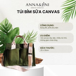 Túi Bỉm Sữa Canvas