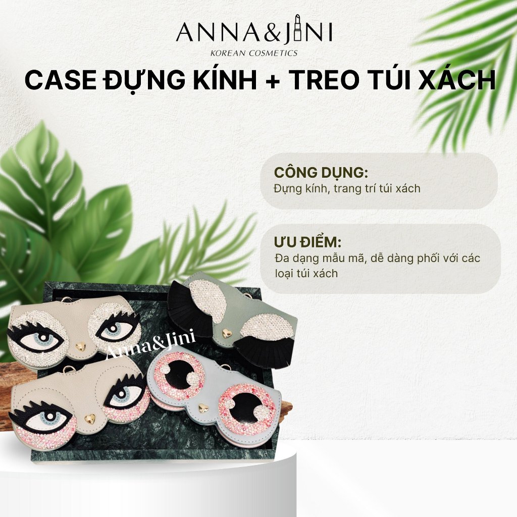 Case đựng kính + treo túi xách