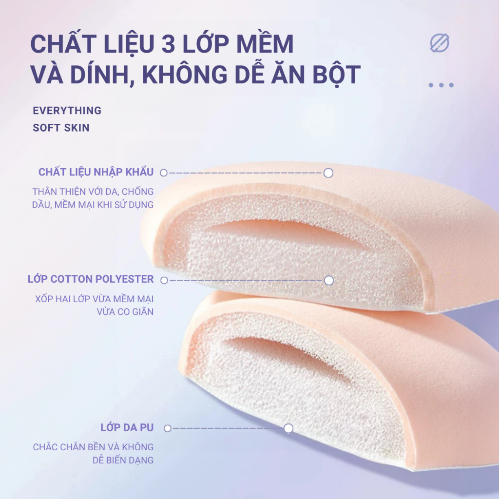 Mút Trang Điểm KIYE Siêu Mềm Tiện Dụng 6g