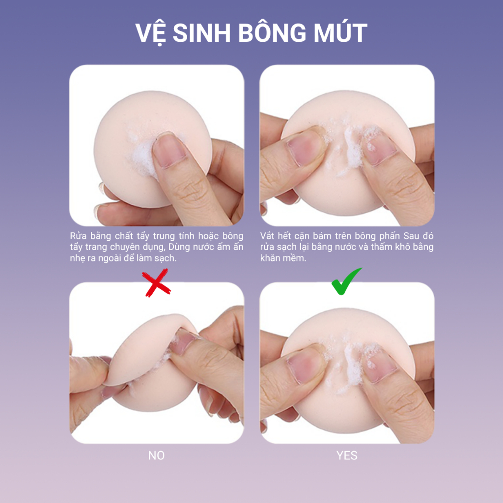 Mút Trang Điểm KIYE Siêu Mềm Tiện Dụng 6g