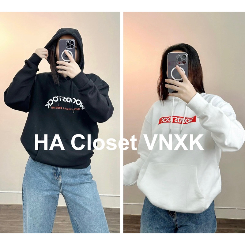 Hoodie Unisex Nam Nữ Xuất Hàn Auth