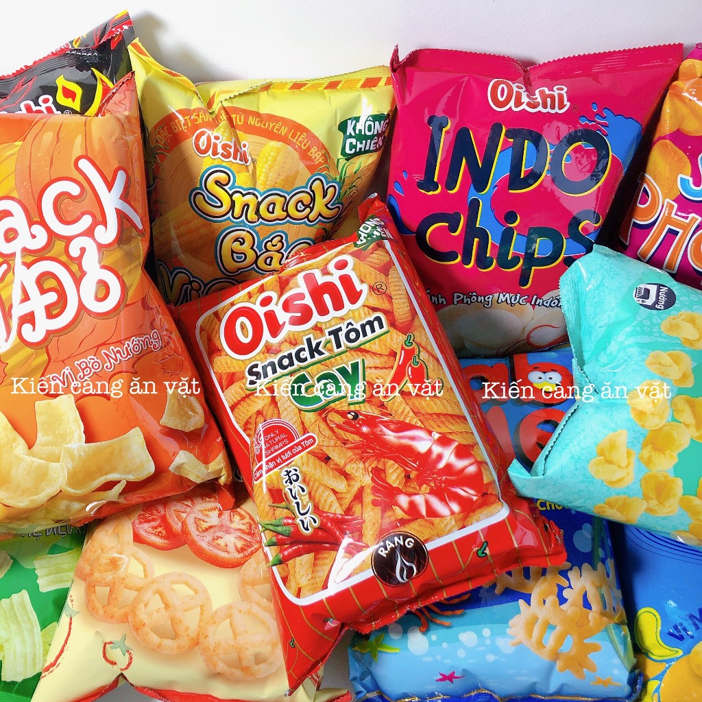 Bim bim Oishi snack 68g siêu to khổng lồ - Ăn vặt Kiến Càng