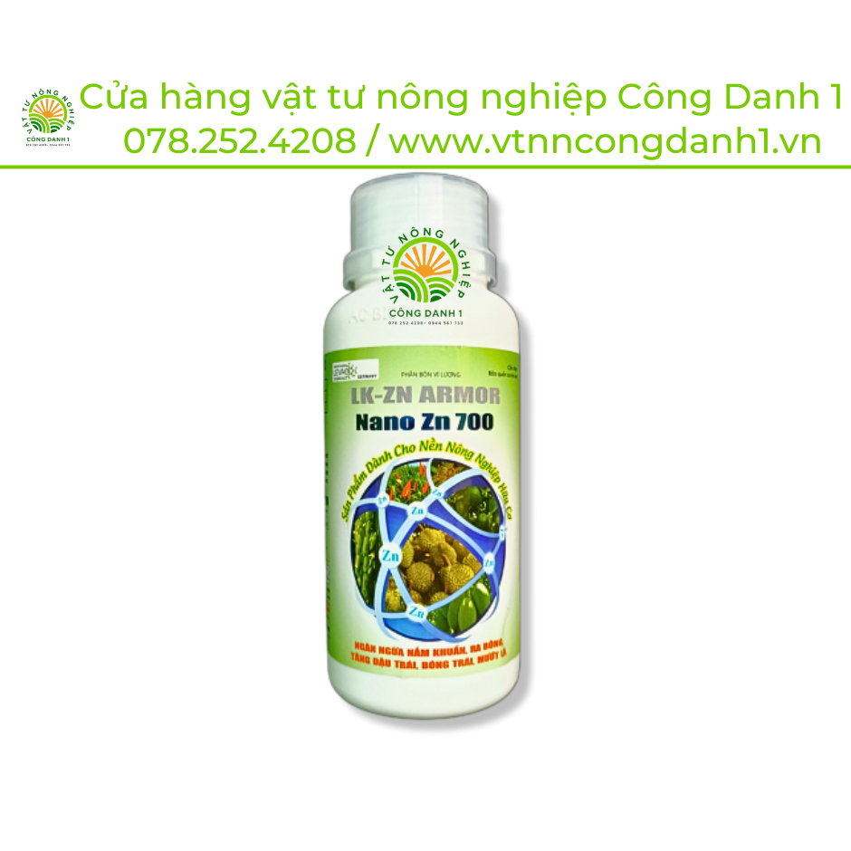 Kẽm 700 (Nano Zn 700) của An Phát Nông giúp xanh lá, sạch nấm bệnh