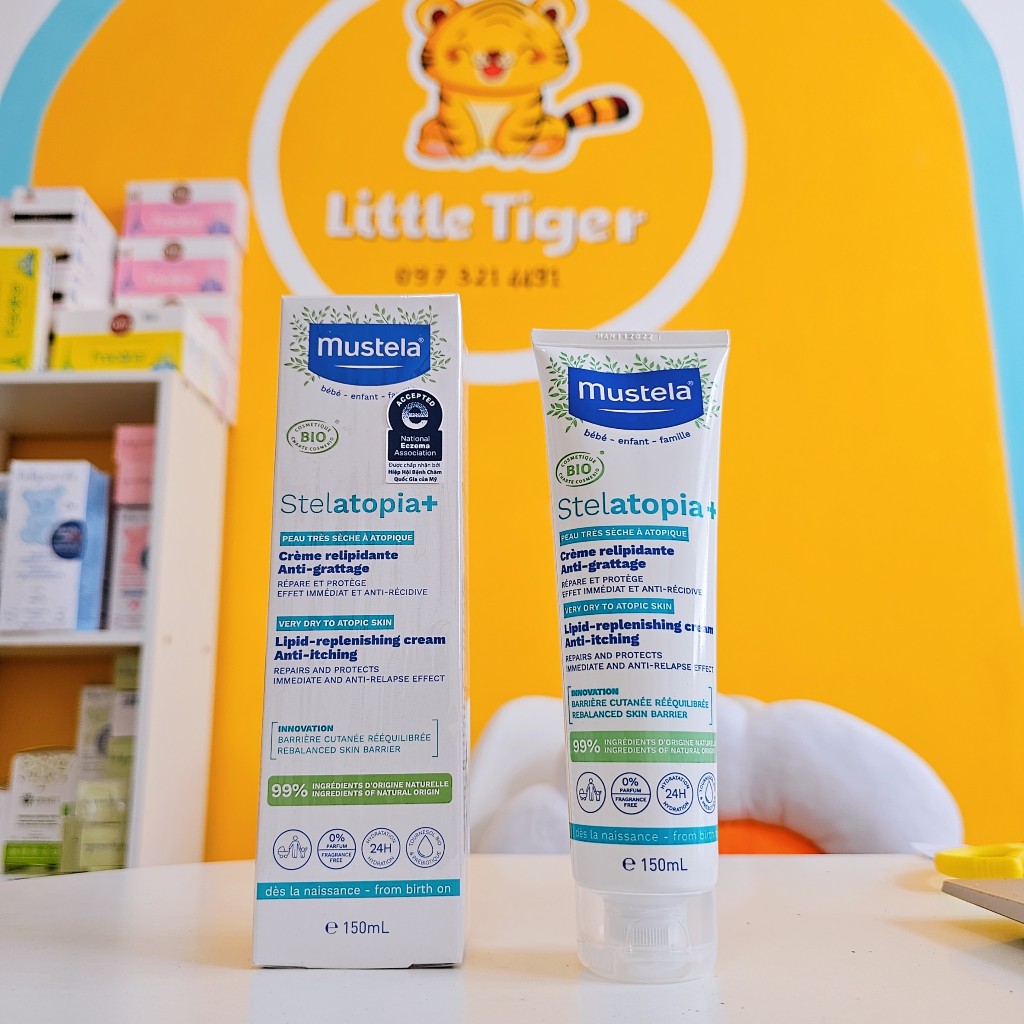 Kem dưỡng da chàm cho bé Mustela mẫu mới - Kem Chàm Mustela Cho Trẻ Sơ Sinh & Em Bé 150ml Phiên Bản Đặt Biệt