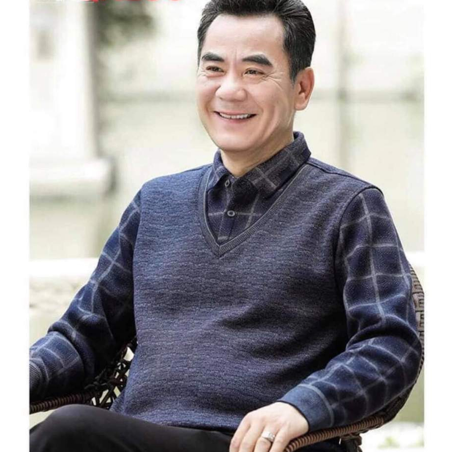 Áo len nam trung niên lot lông siêu ấm