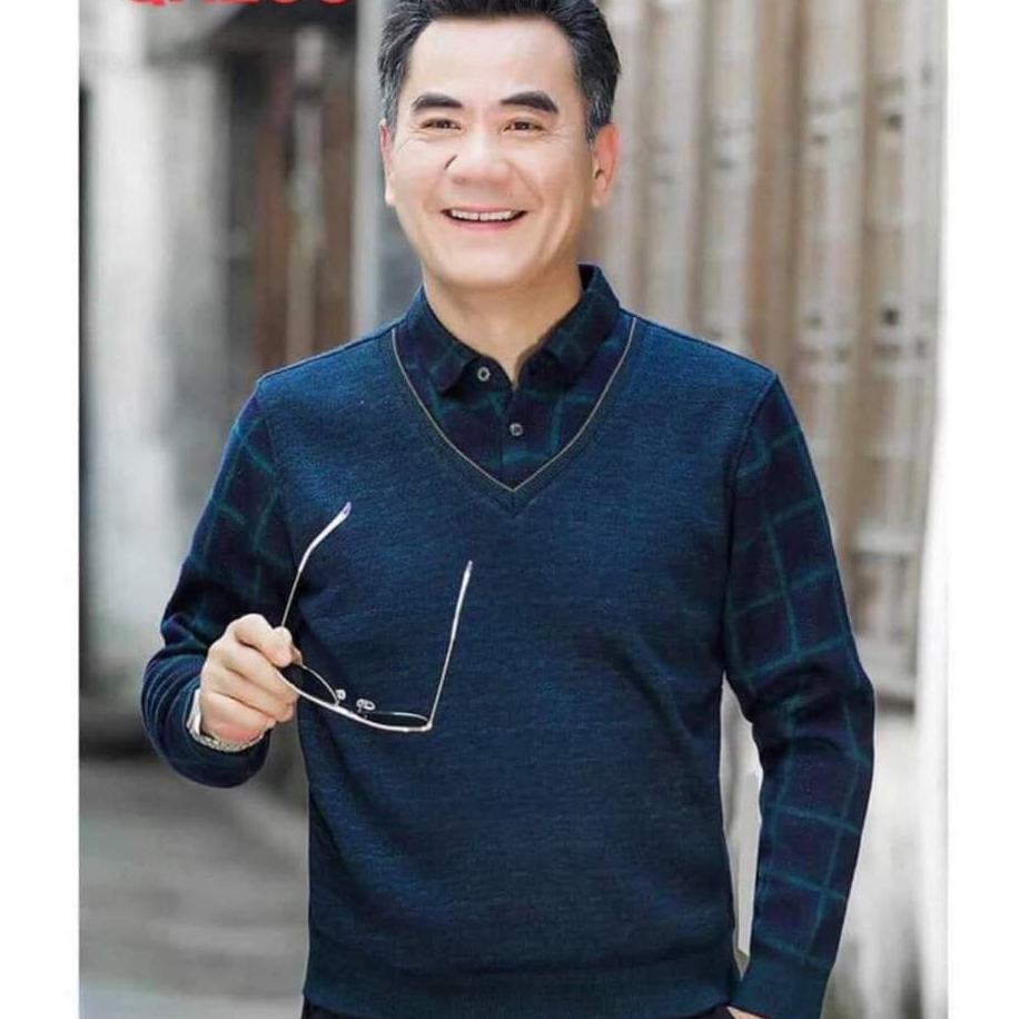 Áo len nam trung niên lot lông siêu ấm