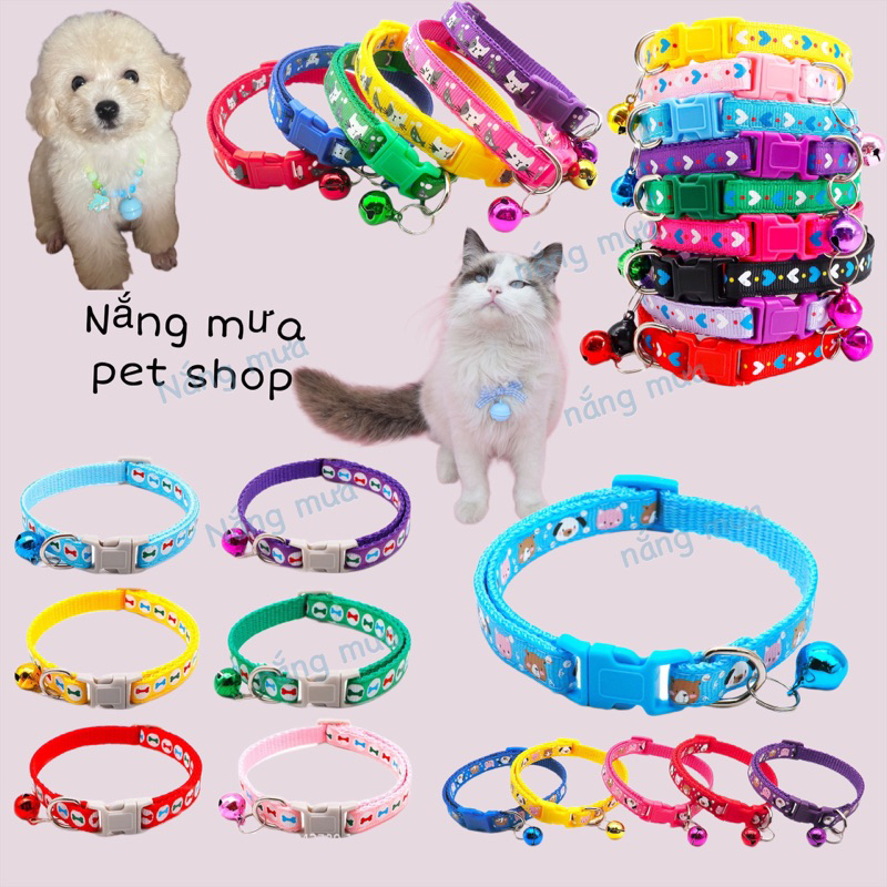 combo 10 vòng cổ cho chó mèo thú cưng