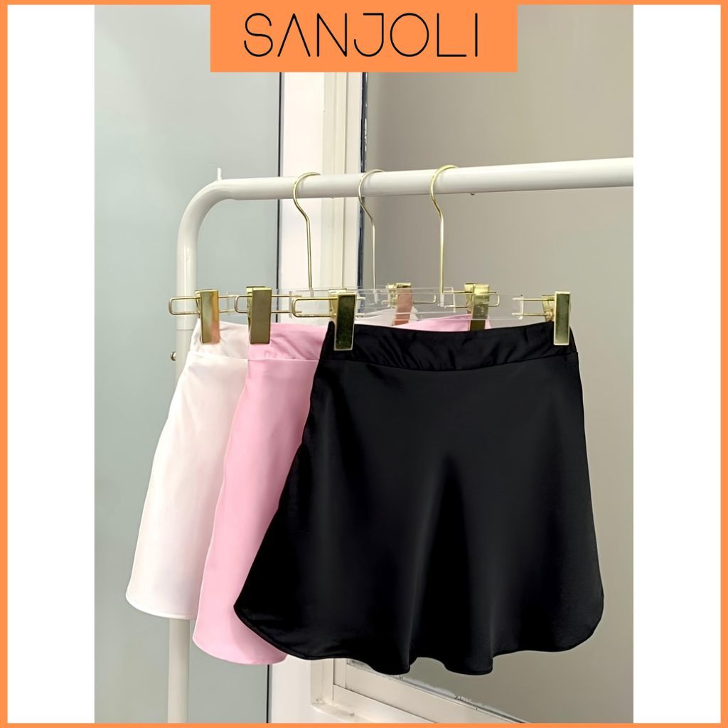 Chân váy ngắn xòe lượn sóng SANJOLI Thiết kế Cao cấp Phong Cách Hàn Quốc CV0