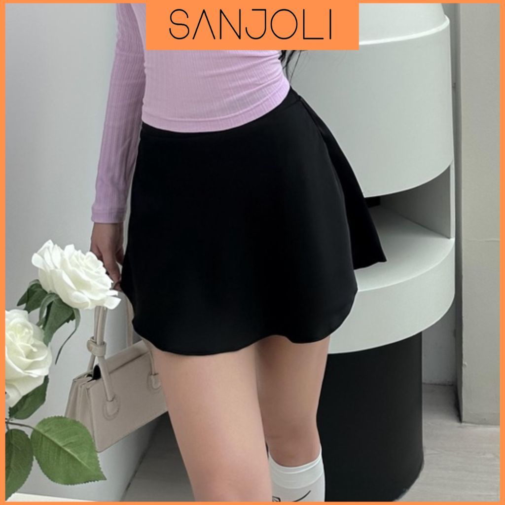 Chân váy ngắn xòe lượn sóng SANJOLI Thiết kế Cao cấp Phong Cách Hàn Quốc CV0