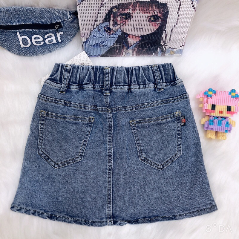 Chân váy jean bé gái 15-30kg hàng QC bán shop