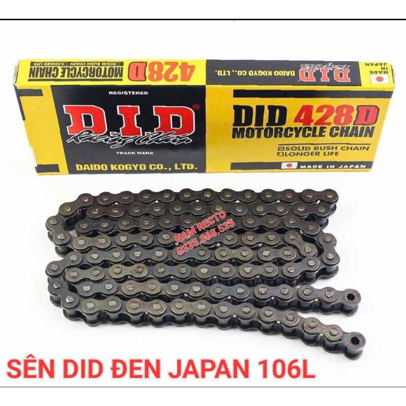 Sên đen nhật 106L 9LY NHẬT DÙNG CHO CÁC DÒNG WAVE LỚN