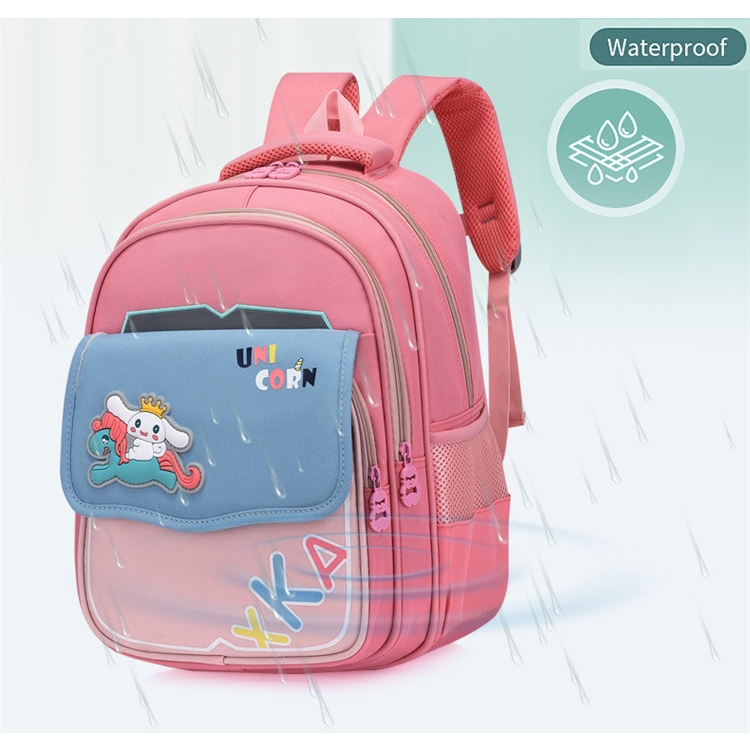 Balo học sinh tiểu học cho bé trai gái đi học cấp 1 vải oxford cao cấp màu pastel dễ thương 515