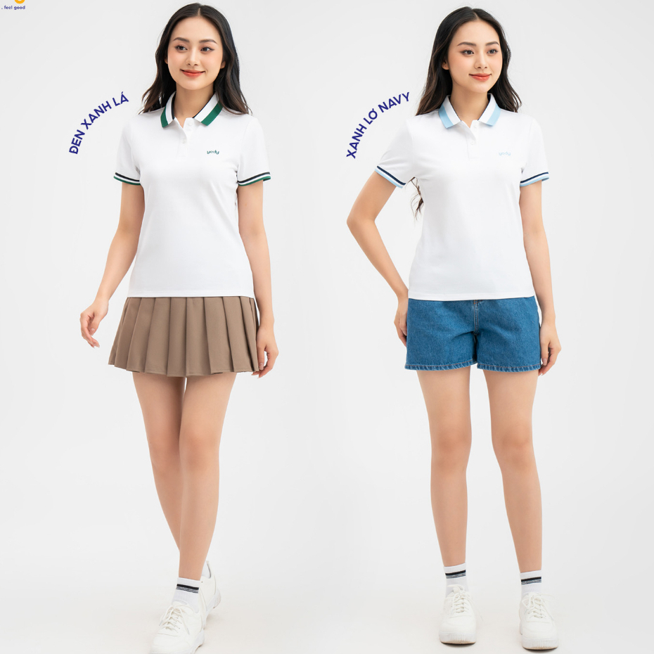 Áo thun polo nữ chính hãng cộc tay cổ bẻ vải mềm mại, thông thoáng Polo Nữ Recycle Clean APN6256