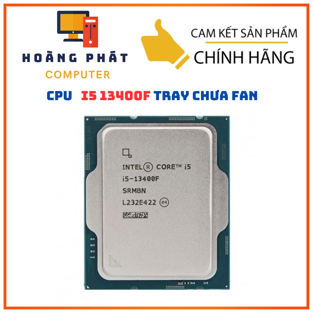 Bộ xử lý CPU Intel® Core I5-13400F bộ nhớ đệm 20M, lên đến 4,60 GHz | NEW, Tray Chưa Fan