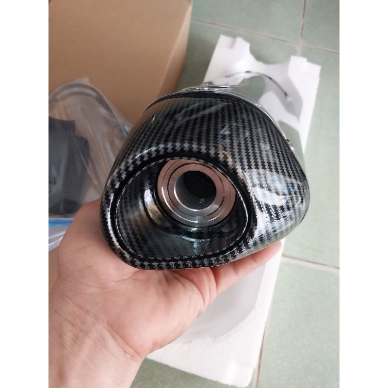 PÔ YOSHIMURA R77 CARBON,  Kèm tiêu giảm thanh và phụ kiện,  giá chưa bao gồm cổ.