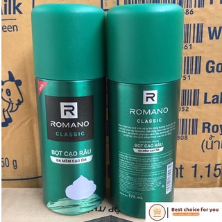 Bọt cạo râu Romano 175ml