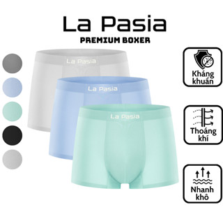 Quần boxer nam chất thun lạnh cao cấp Set 3 chiếc, quần sịp đùi nam không đường LA PASIA