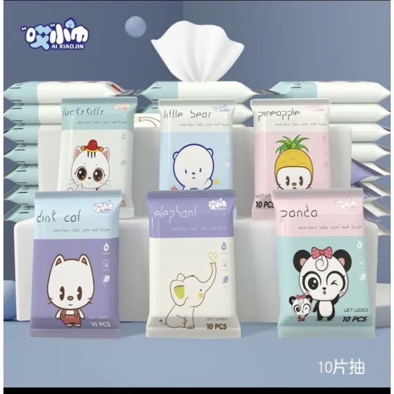 Giấy ướt mini sử dụng cho em bé