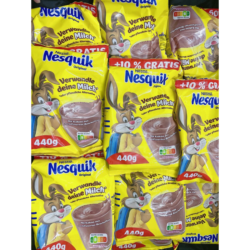 BỘT CACAO NESQUIK BILL ĐỨC 440G Date 8/2024