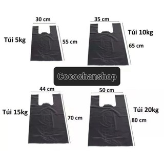 1KG Túi Đen Đựng Rác, Gói Hàng Loại Thường