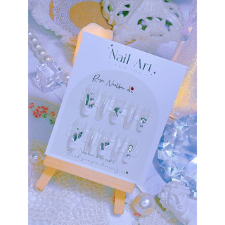 Nailbox mẫu trong đính đá tráng gương bạc rs69