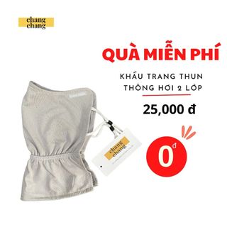 Khẩu trang nhún cổ xinh tặng kèm khi mua áo chống nắng toàn thân | chang chang