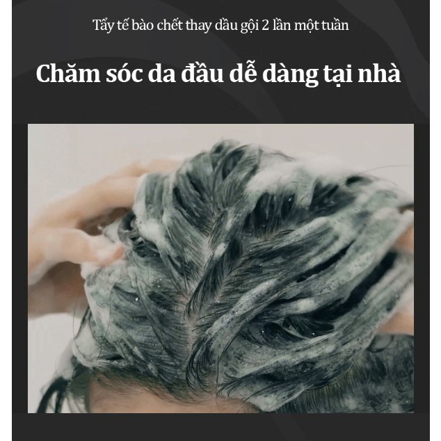 Tẩy da chết da đầu giảm rụng, chống bết, khoẻ chân tóc & giảm gàu ngứa Growus Sea Salt