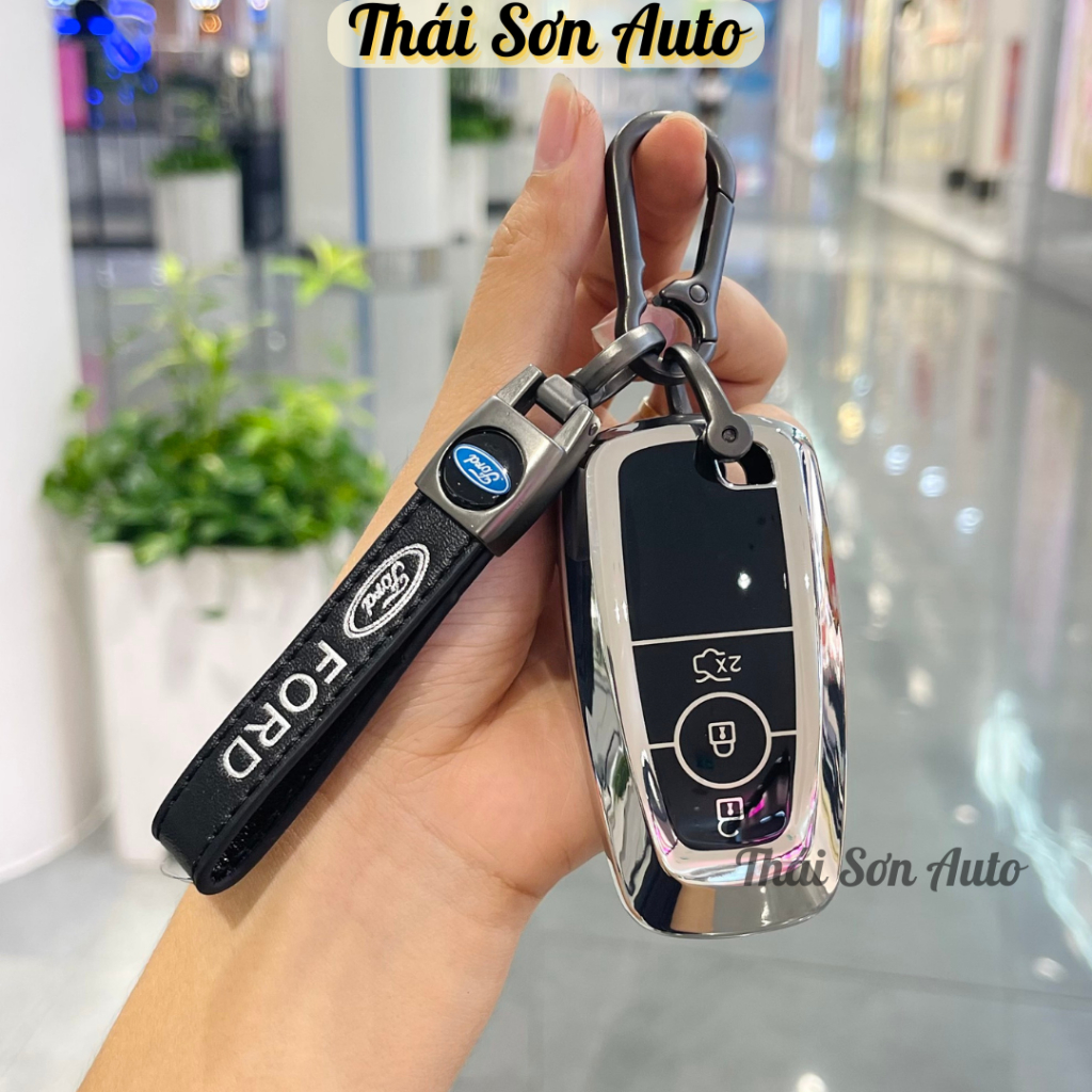 Ốp khoá Ford Everest kèm móc logo biểu tượng Ford