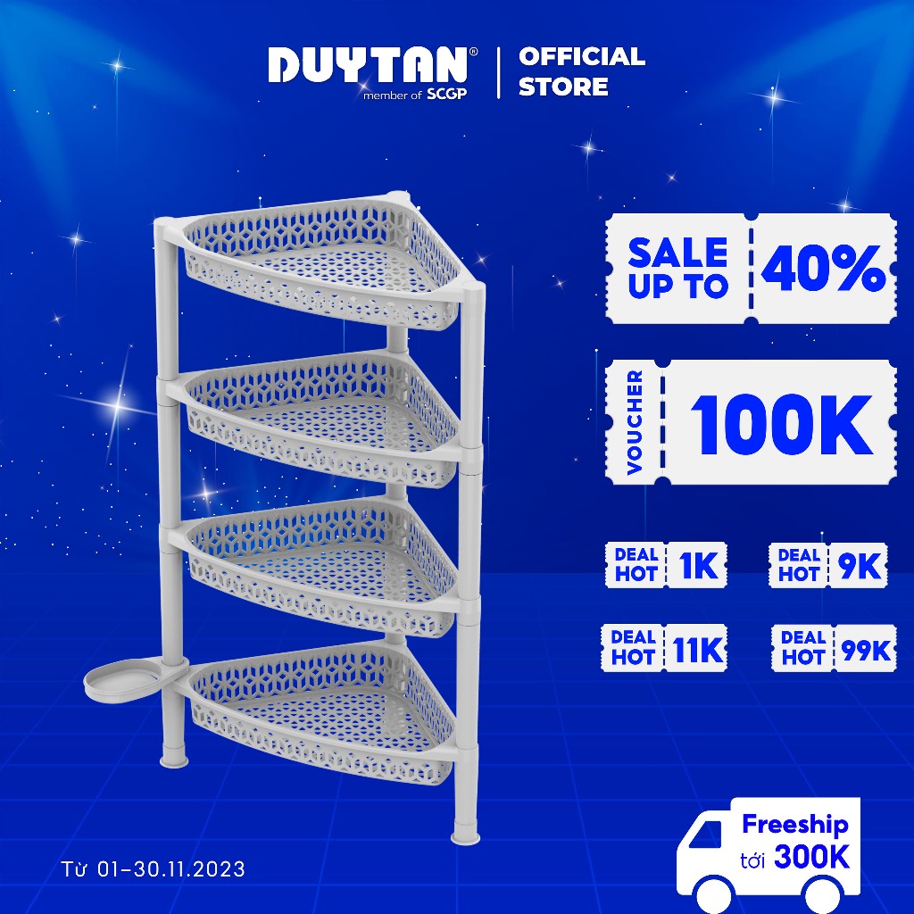 Kệ góc lớn Duy Tân 3 tầng 4 tầng đa năng, nhỏ gọn