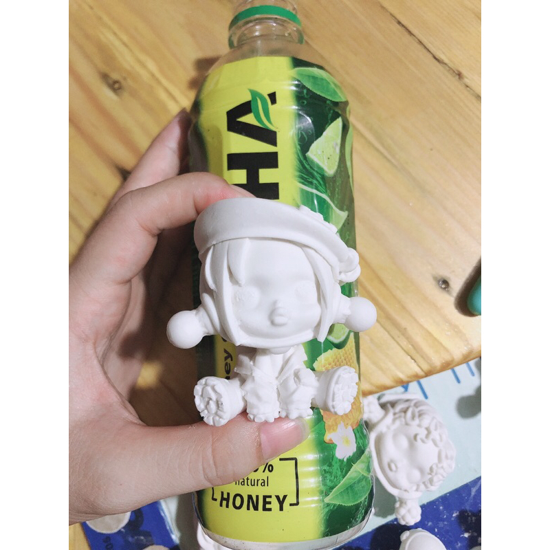 Tượng tô màu Skull panda hót trend 7- 8cm