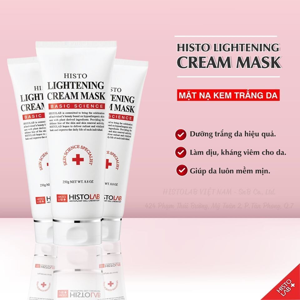 HISTOLAB Mặt nạ làm trắng HISTO Lightening Cream Mask Hàn Quốc 250g