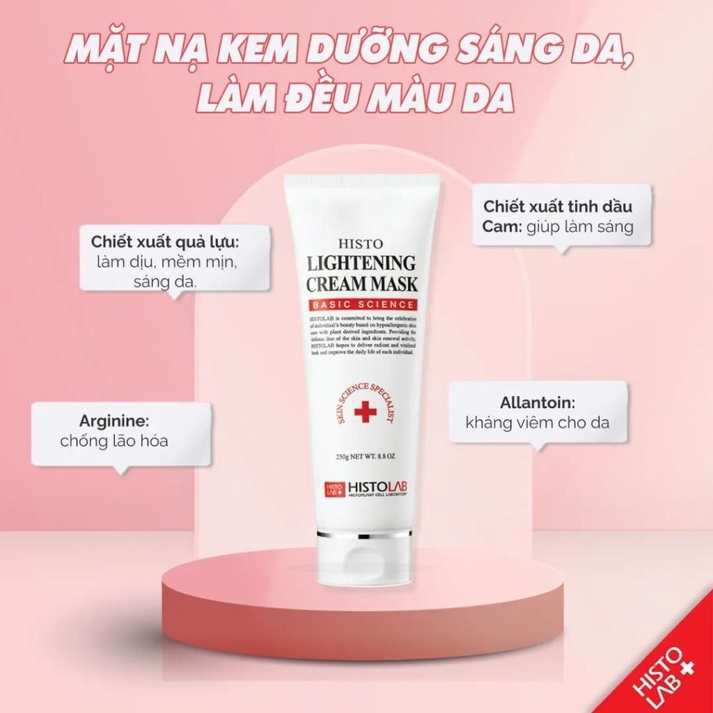 HISTOLAB Mặt nạ làm trắng HISTO Lightening Cream Mask Hàn Quốc 250g