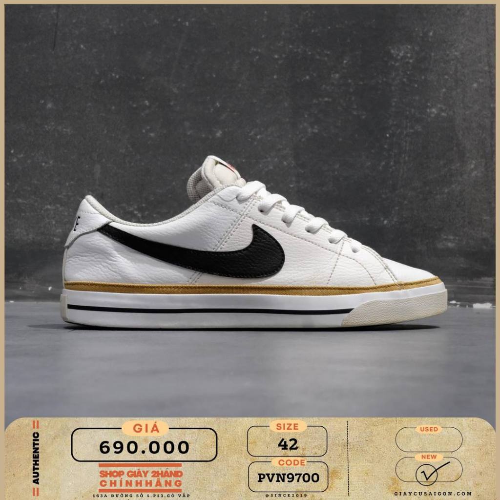 2hand Giày Nike Court Legacy White Desert Ochre CU4150-102 SIZE 42