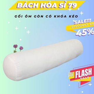 Ruột gối ôm bông gòn mềm mịn, có khóa kéo kích thước tiêu chuẩn 85x25cm 100% gòn nhân tạo vải thoáng khí, hút mồ hôi