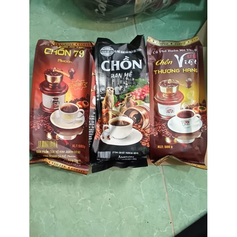 Combo 3 gói Cà phê Thơm, Đậm, Béo ( 1,5kg Ban mê, thượng hạng, 79)