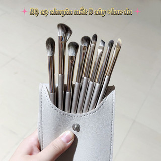 Set cọ trang điểm 8 cây chuyên dụng cho vùng mắt (kèm bao da sang trọng)