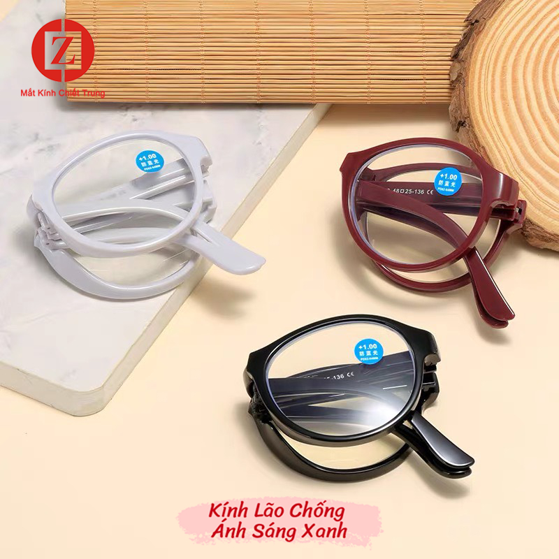 Kính lão gập nhỏ tiện dụng, đọc báo xem điện thoại có kèm hộp đựng mã H666