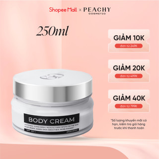 Kem dưỡng trắng da giảm thâm Body Cream Peachy giúp làm sáng mềm mịn da dành cho cả nam và nữ 250g