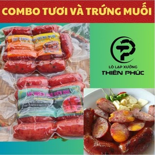 Combo lạp xưởng truyền thống 500g và trứng muối 500g