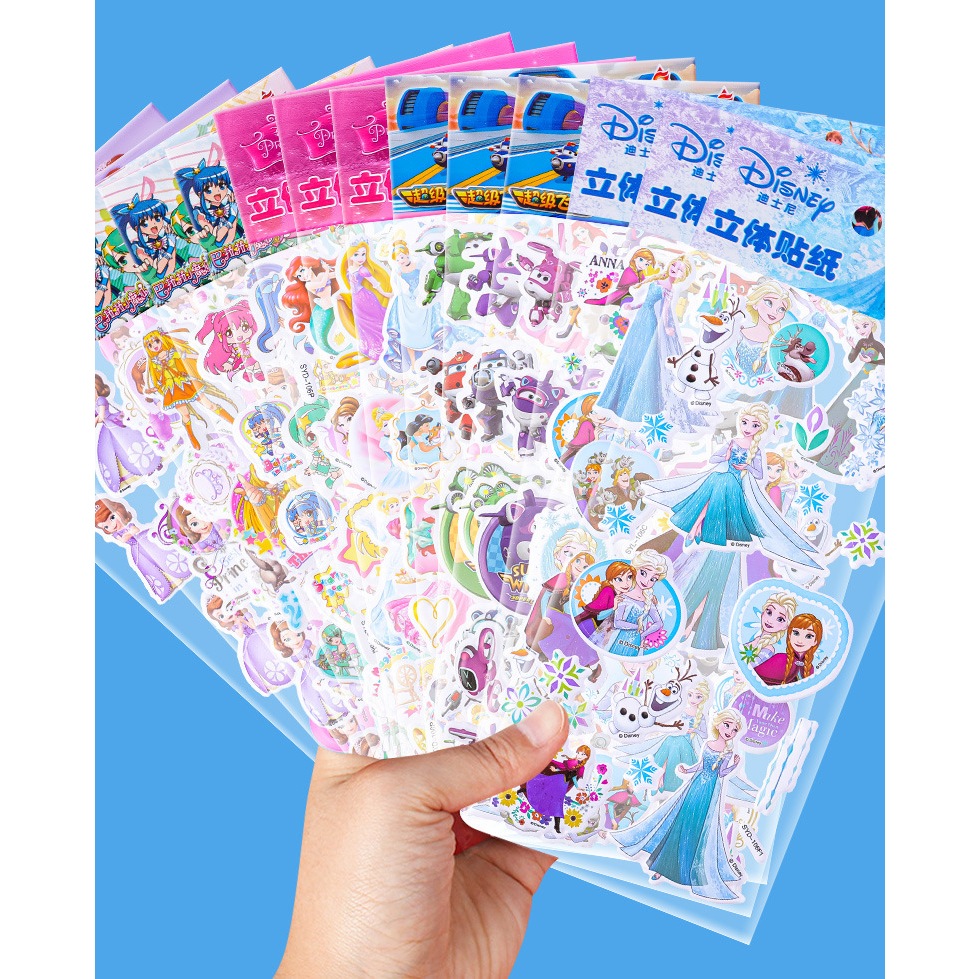 Sticker 3D dán trang trí cho Bé (HCM -lấy mẫu ngẫu nhiên & đủ mẫu cho từng loại mẫu)