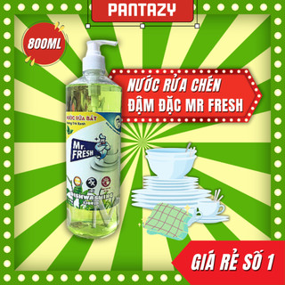 Nước rửa chén đậm đặc Mr.Fresh 800ml (Đào, Cam, Trà Xanh, Quế) - nước rửa bát
