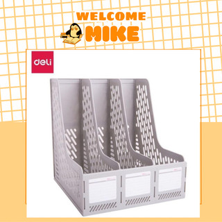 Giá đựng tài liệu 3 ngăn - File Nan 3 Ngăn Deli 9845 - giá tài liệu 3 ngăn đẹp - MIKE STORE
