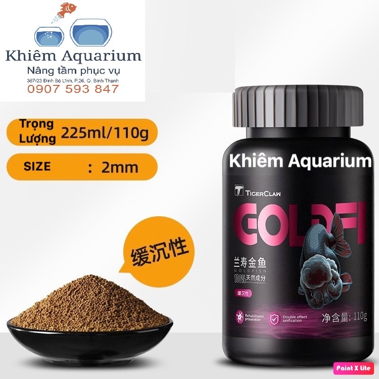 Thức ăn vỗ béo cho cá vàng Tiger Claw 50% đạm